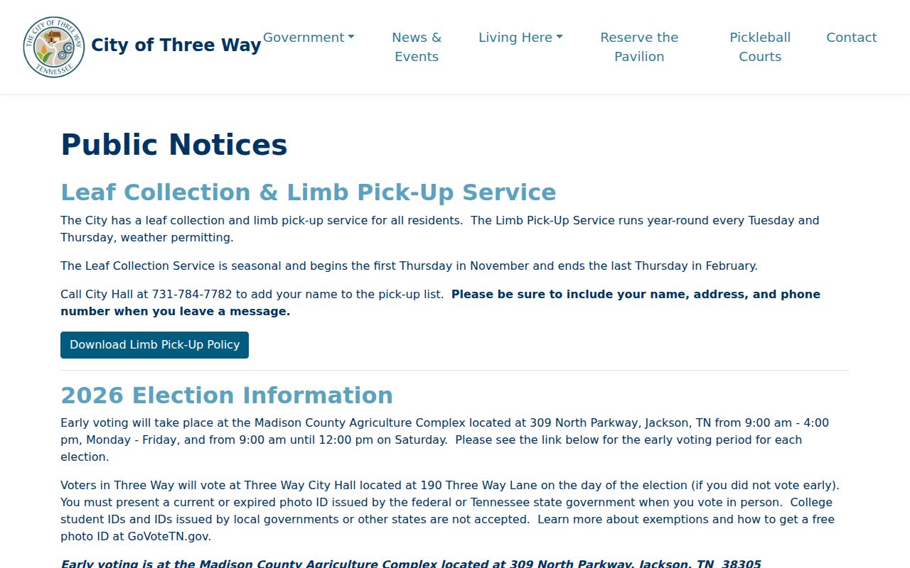 Three Way warrant service reference, city notice on the Sheriff deputy partnership