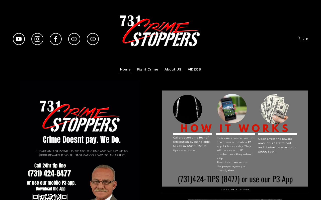 Madison County Most Wanted tip route, 731 Crime Stoppers program information